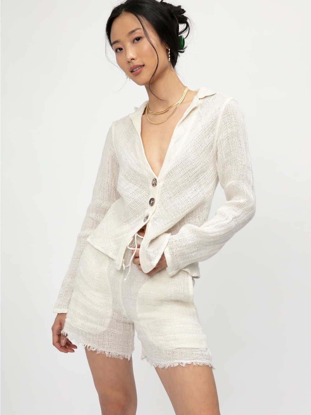 La Bottega di Brunella Aida Amalfi Shorts, latte, BNWT, size xs
